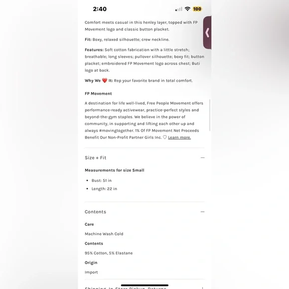 NWT FREE PEOPLE MOVEMENT Now Or Never Layer | Black Cherry MSRP $98 - Picture 5 of 8